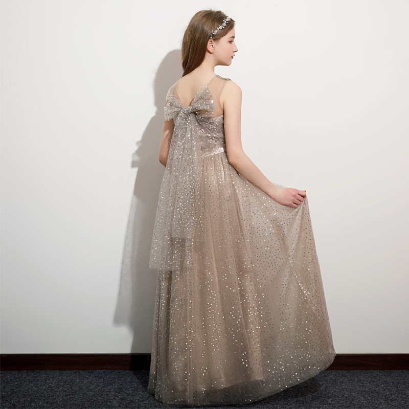 女中大童主持人才艺钢琴表演出晚礼服高端儿童朗诵演讲比赛公主裙