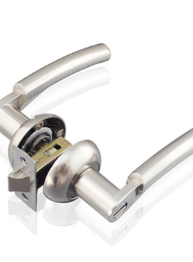 美之龙三杆式执手锁浴室门锁卫生间厨房阳台厕所洗手间锁无钥匙