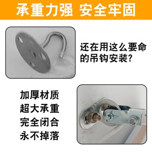 吊扇挂钩墙顶抓钩承重钩加固安全型铁钩固定勾子楼板吊灯风扇吊钩