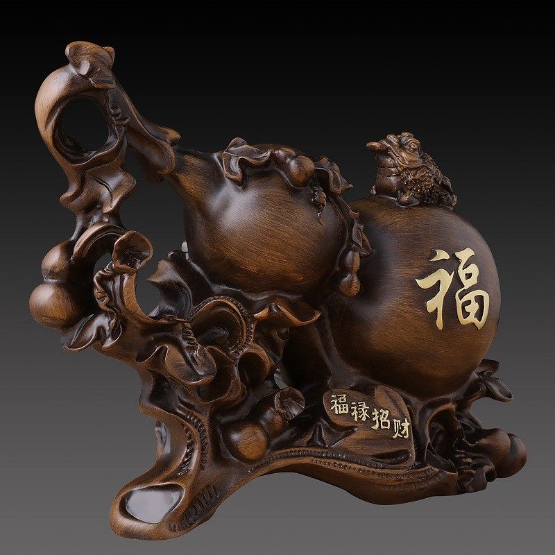 金蟾葫芦摆件家居客厅酒柜装饰品工艺礼品中式玄关博古架摆设中式,家居饰品,装饰摆件,淘宝优惠券,粉丝福利购,淘宝优惠卷