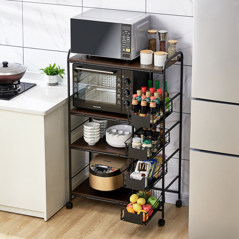厨房置物架落地多层用品家用大全厨具放菜多功能微波炉橱柜收纳架,厨房/烹饪用具,厨房置物架/置物柜/角架,淘宝优惠券,粉丝福利购,淘宝优惠卷