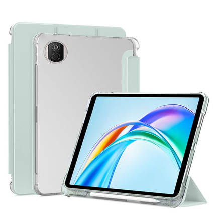 适用ibrave荣耀平板X7保护套8英寸新款带笔槽透明三折KOB2-W09HN软硅胶防弯气囊防摔外套带磁吸