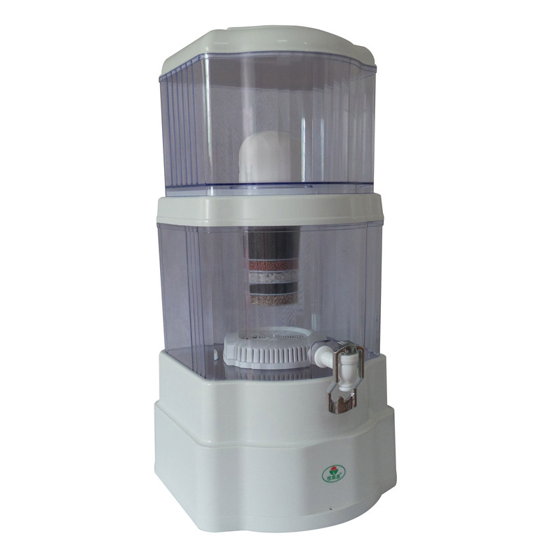 悦莱泉21升台式家用直饮 自来水陶瓷滤芯过滤器净水净化器矿泉壶