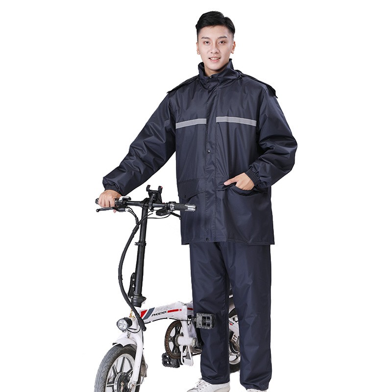 加棉雨衣雨裤分体套装防水防风摩托车男骑行加绒加厚保暖冬季专用