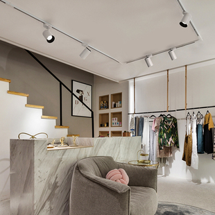 LED店铺超亮轨道射灯5000K服装店专用3500K高显色展厅婚纱店商用