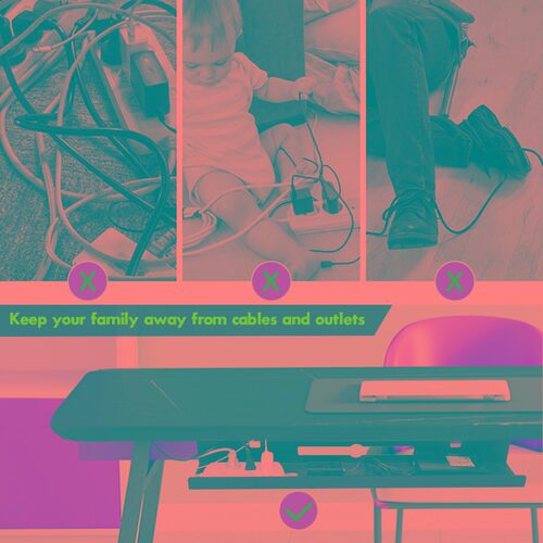 办公桌穿线槽会议桌走线管办公桌走线槽升降桌配件底藏线理线管