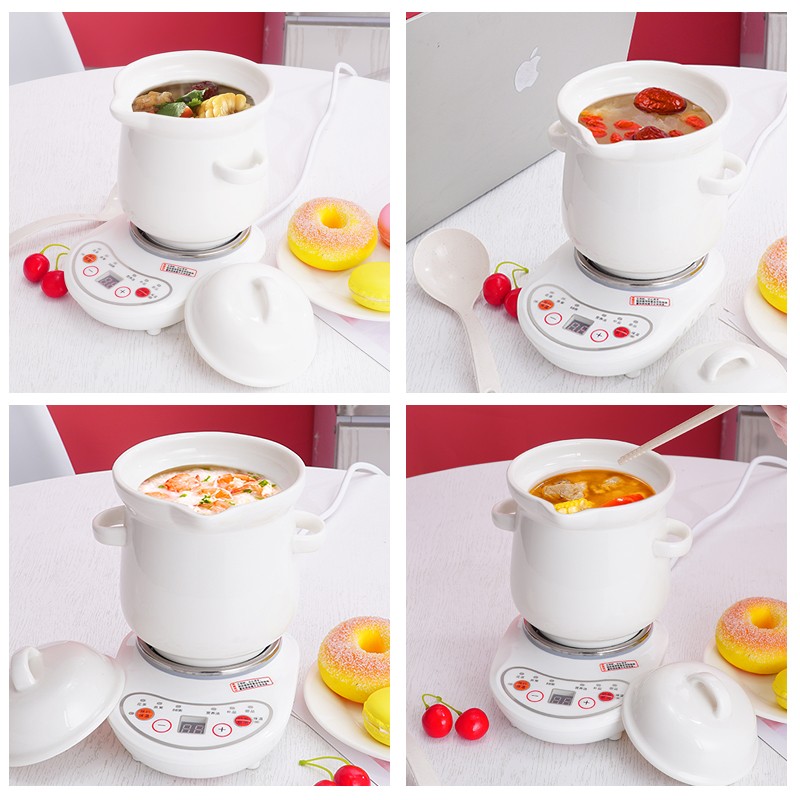 多功能陶瓷养生电炖杯全自动小型煮粥神器宿舍热奶杯电热水杯1人2