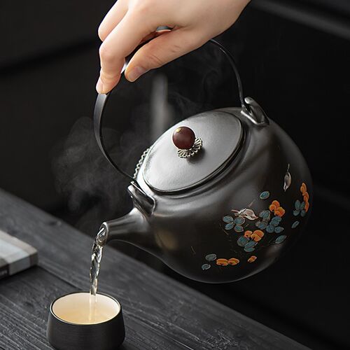 陶壶煮茶壶电陶炉煮茶器加厚耐热高端提梁泡茶壶电热煮茶炉烧水