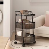 客厅沙发边几轻奢高级感可移动茶几小桌子卧室床头柜小推车置物架