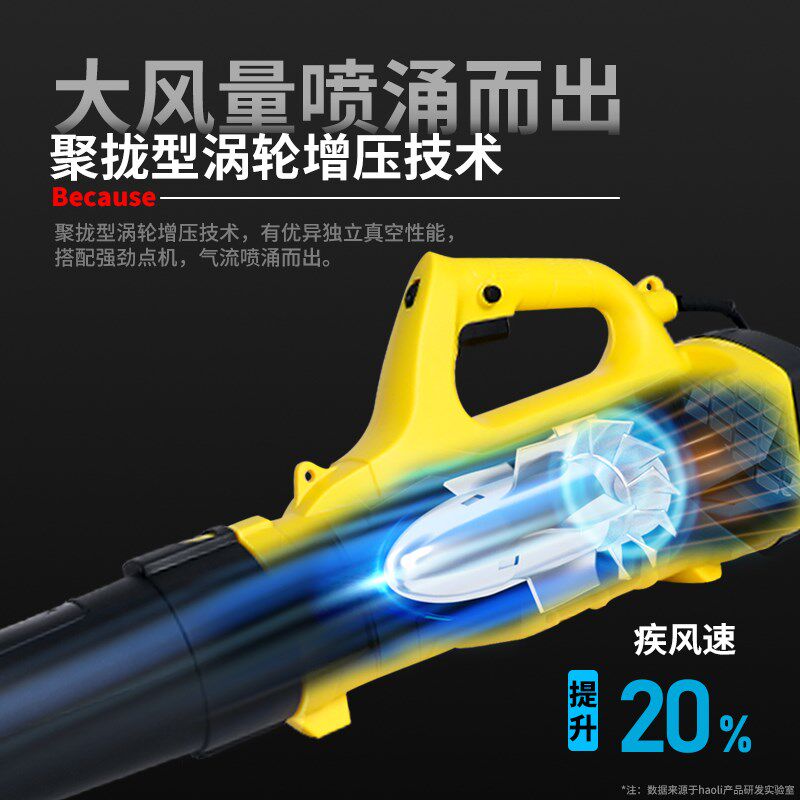 暴风枪鼓风机大功率工业用220v强力吹电脑灰尘落叶工地除尘吹灰机