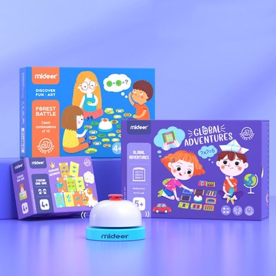 mideer弥鹿基础运算桌游森林大作战攀登冒险加减乘趣味数学玩教具