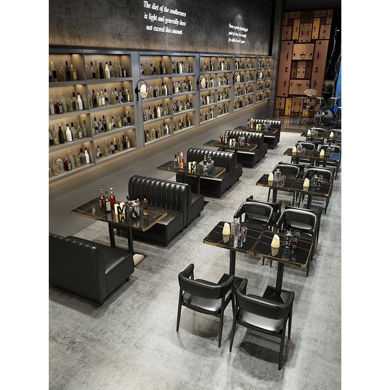 咖啡厅酒清吧桌椅组合西餐烧烤奶茶店甜品店沙发复古休闲餐饮卡座,商业/办公家具,卡座,淘宝优惠券,粉丝福利购,淘宝优惠卷