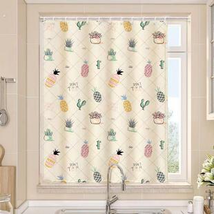 简易窗帘特价免打孔出租房宿舍客厅卧室半遮光门帘隔断窗窗帘布料