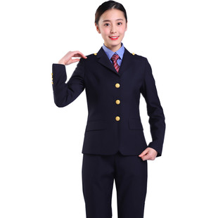 铁路新式路服春秋制服女士西装套装正装工作服19式铁路局专用服装