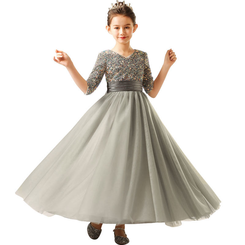 女童高端晚礼服公主裙大提琴演奏演出服钢琴表演礼服中大童主持人,童装/婴儿装/亲子装,儿童礼服,淘宝优惠券,粉丝福利购,淘宝优惠卷