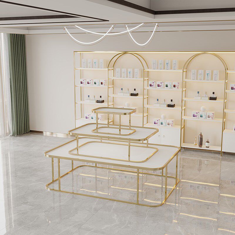 伴手礼中岛展示架流水台化妆品展柜服装店包包展台喜铺糖果陈列桌