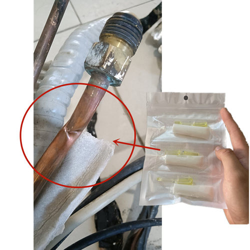 冰箱铜管修补胶空调制冷铝管漏氟利漏漏雪种补漏专用胶抗寒抗高压