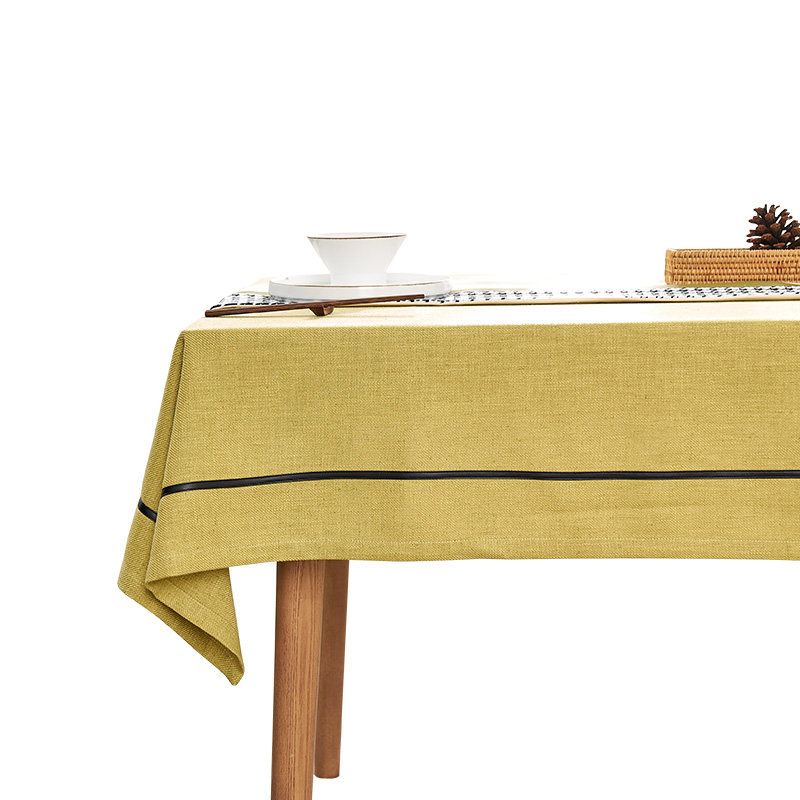 北欧轻奢高级感桌布茶几餐桌垫子桌旗写字台桌垫台布长方形布艺