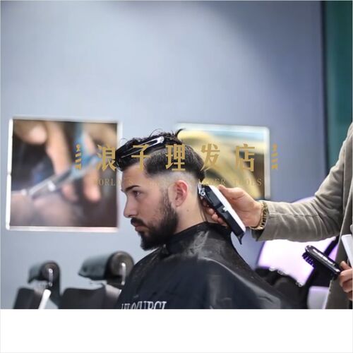 理发师金属剪发夹理发夹子 加大号barbershop老派怀旧感复古