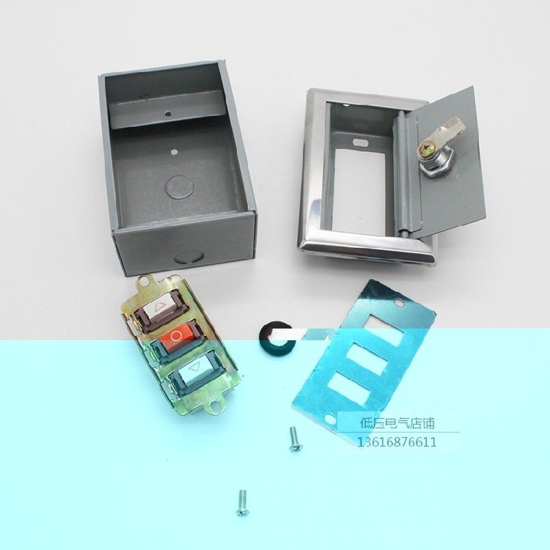 欧美卷帘门 卷闸门电机 卷门机手动控制开关不锈钢盒 不锈钢锁盒,电子/电工,门窗控制器,淘宝优惠券,粉丝福利购,淘宝优惠卷