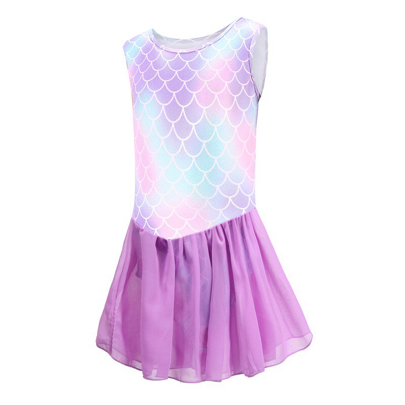 儿童专业艺术体操连体裙小学生团体比赛服幼儿泳衣泳裙舞台演出服