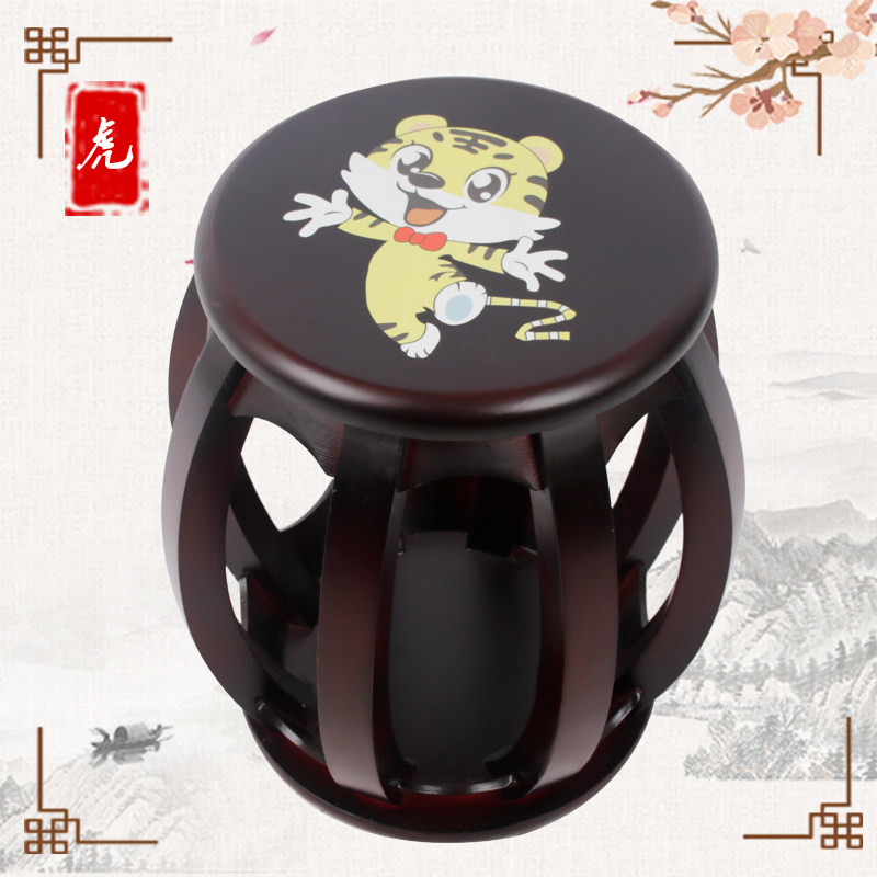弹古筝实木圆凳坐的琴凳弹琴敦煌登椅子櫈子专用座椅坐凳板凳凳子