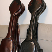 加厚防水琴包 酒红两个色 马头琴纯皮琴包 有黑色