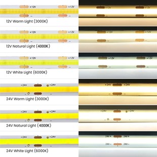 COB灯带led低压12v线形嵌入式3500K自粘24v客厅吊顶无主灯线条灯