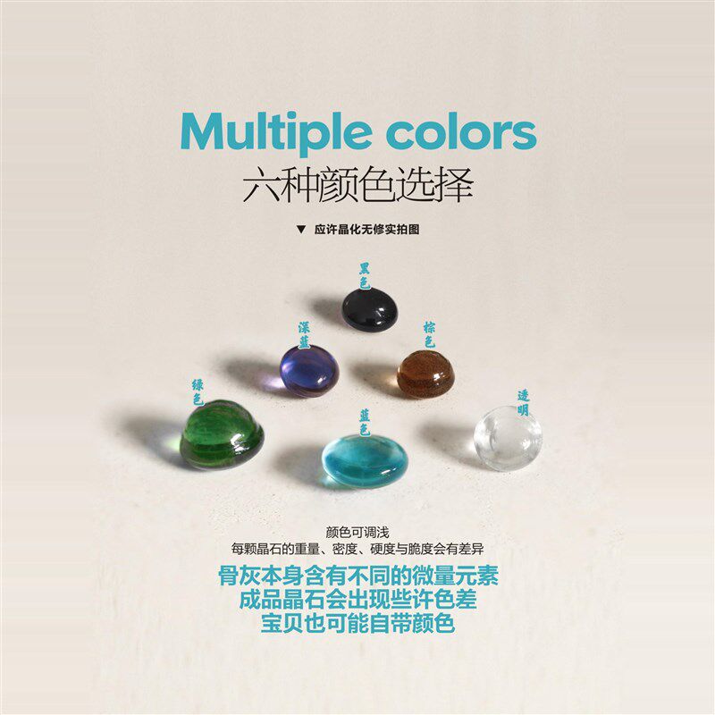 宠物平安扣骨灰生命晶石盒火化善终猫狗吊坠项链纪念品定制结绳