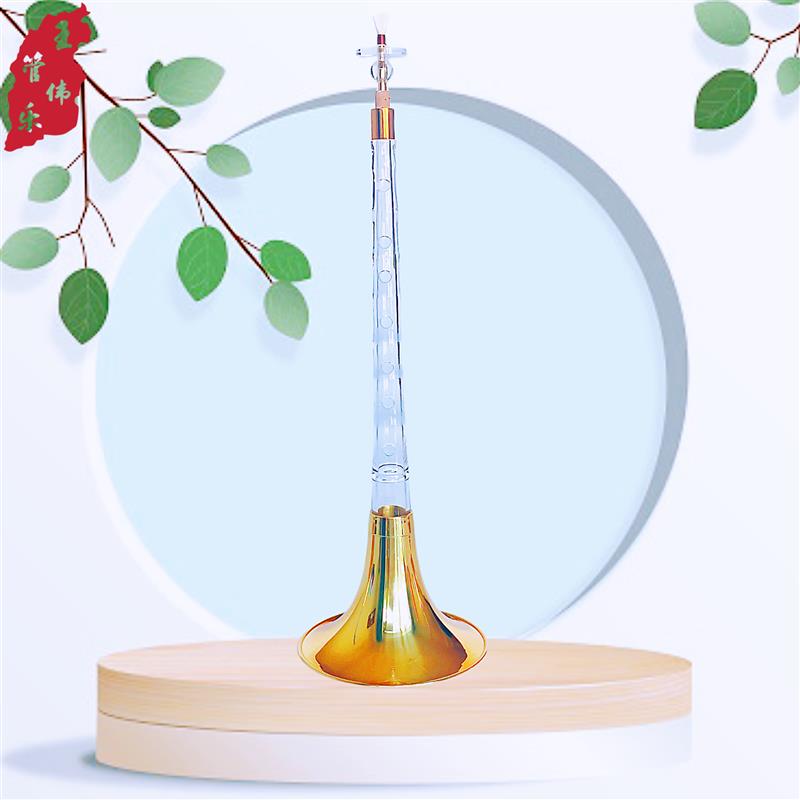 水晶唢呐演奏级唢呐舞台唢呐塑料亚克力蓝色透明彩色唢呐喇叭包邮