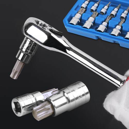 内六角套筒 梅花批头t25t30t45花型内六角扳手花角键汽修工具套装