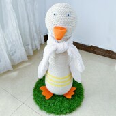 网红可爱鸭猫抓板剑麻立式 抓柱耐抓不掉屑磨爪神器猫爬架猫玩具