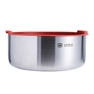 304不锈钢带盖碗泡面大圆碗沙拉盆腌肉盆家用保鲜碗三层加厚密封