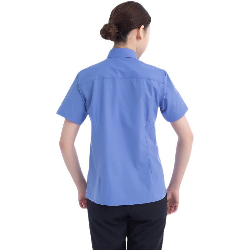 新款检查工作服夏季短袖衬衫男女公诉制服蓝短袖藏青裤子裙子定制