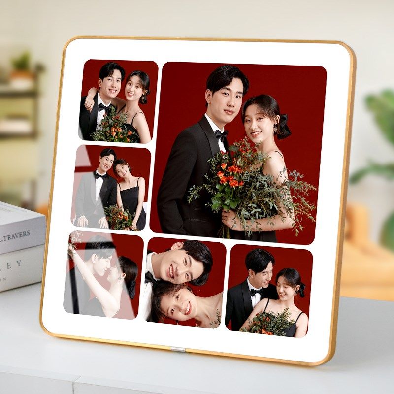 枫木人六宫格相框版画婚纱照摆台定制洗水晶相片多照片加打印挂墙,家居饰品,相框/画框,淘宝优惠券,粉丝福利购,淘宝优惠卷