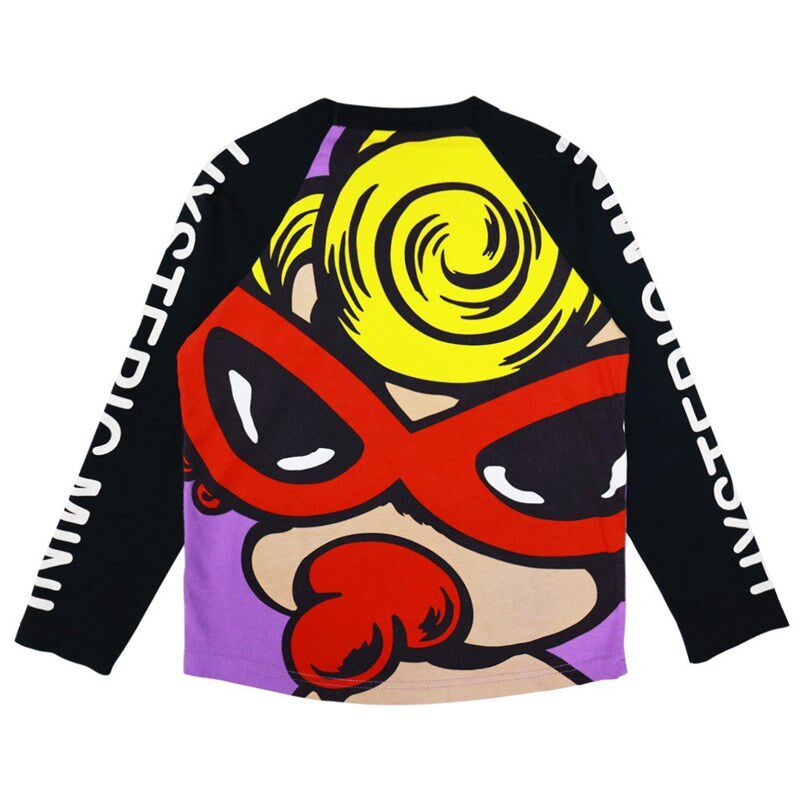 女童男童洋气时尚长袖T恤2024春秋季新款潮儿童洋气插肩袖打底衫