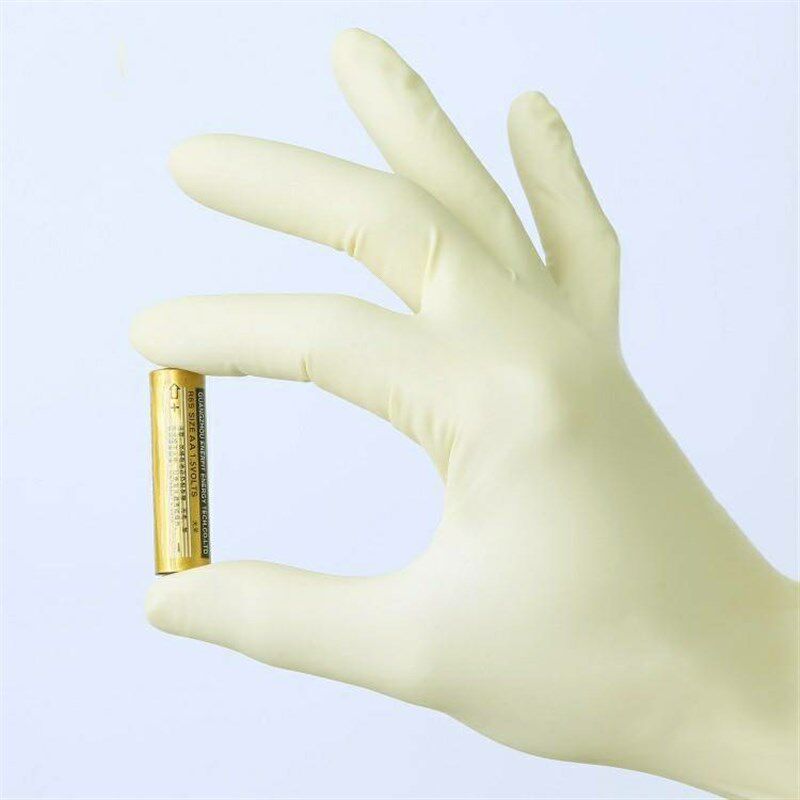 包邮一次性A级乳胶防护手套成人橡胶工业无粉净化实验室家用100只