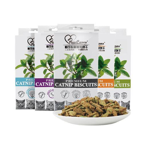 柏可心猫零食猫饼干多口味可选100g*5盒英短布偶加菲通用 新包装