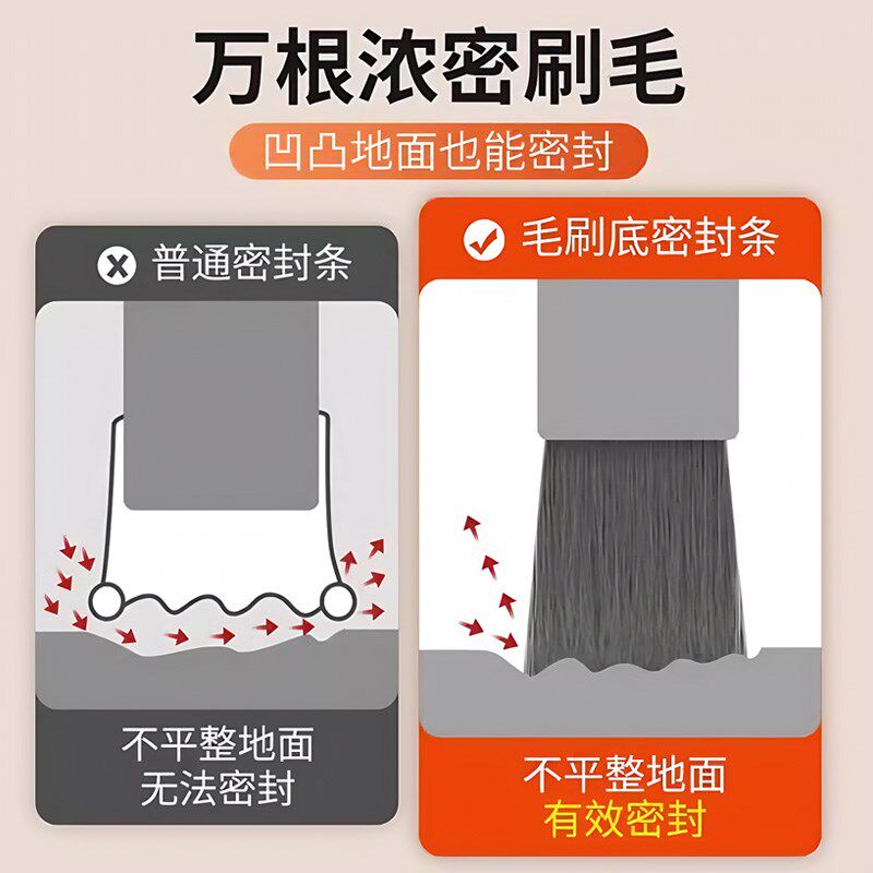 房门缝隙门底部密封条入户大门下边隔音胶条填塞防风防水挡板静音