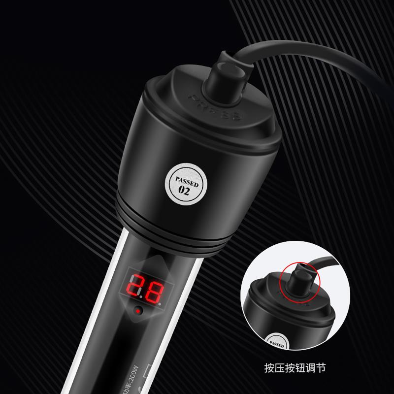 博宇鱼缸加热棒热带鱼加热加温器智能带液显温度水族箱电热恒温棒