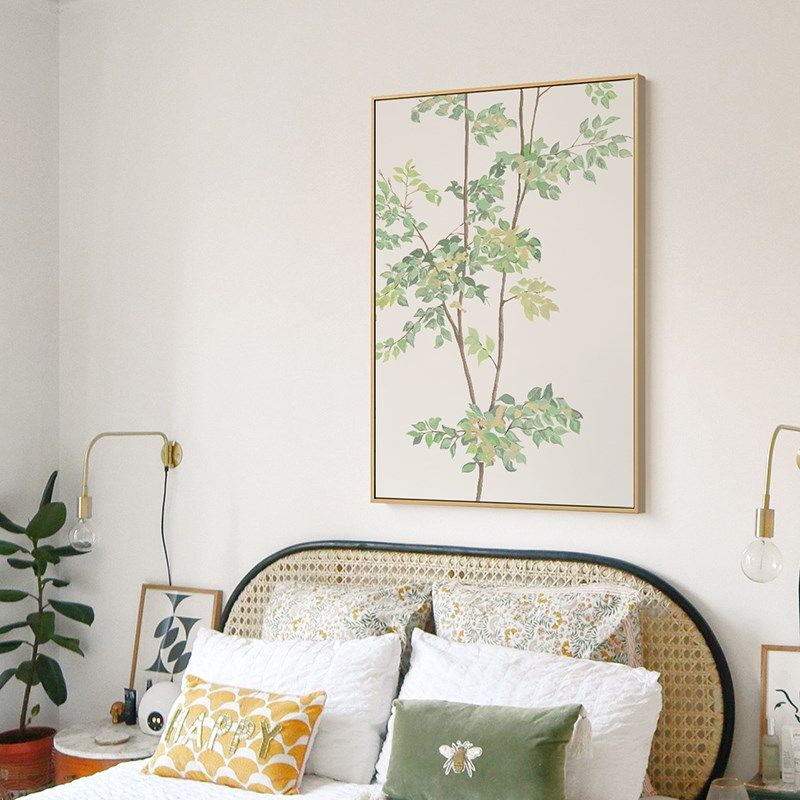 北欧简约绿植玄关摆画客厅沙发背景墙装饰卧室壁画日式原木风挂画,家居饰品,现代装饰画,淘宝优惠券,粉丝福利购,淘宝优惠卷