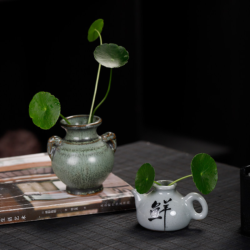 复古陶瓷创意拇指花瓶迷你小号茶几桌面绿植水培器皿家居装饰摆件,家居饰品,花瓶,淘宝优惠券,粉丝福利购,淘宝优惠卷