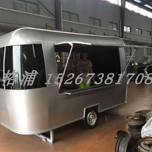 工厂订做金属房车售卖车餐车商业街商场用房车移动售卖车移动餐车