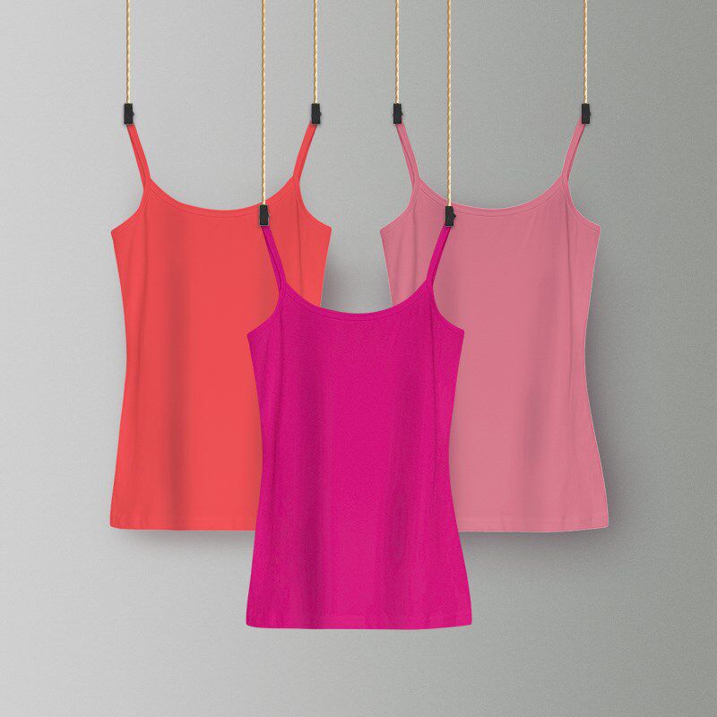 吊带背心女内搭打底衫纯棉外穿上衣白色春夏紧身工字大码无袖女装