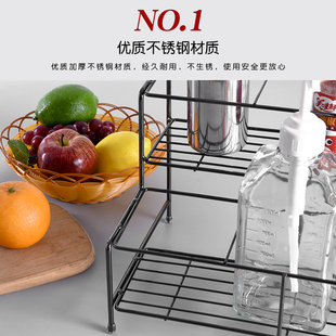 咖啡厅收纳整理架糖压瓶架子四瓶六瓶糖压瓶架糖浆展示架