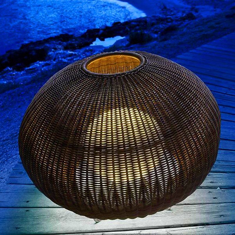 蒸客户外藤编草坪灯庭院防水景观灯别墅花园装饰灯氛围灯过道灯,家装灯饰光源,草坪灯,淘宝优惠券,粉丝福利购,淘宝优惠卷