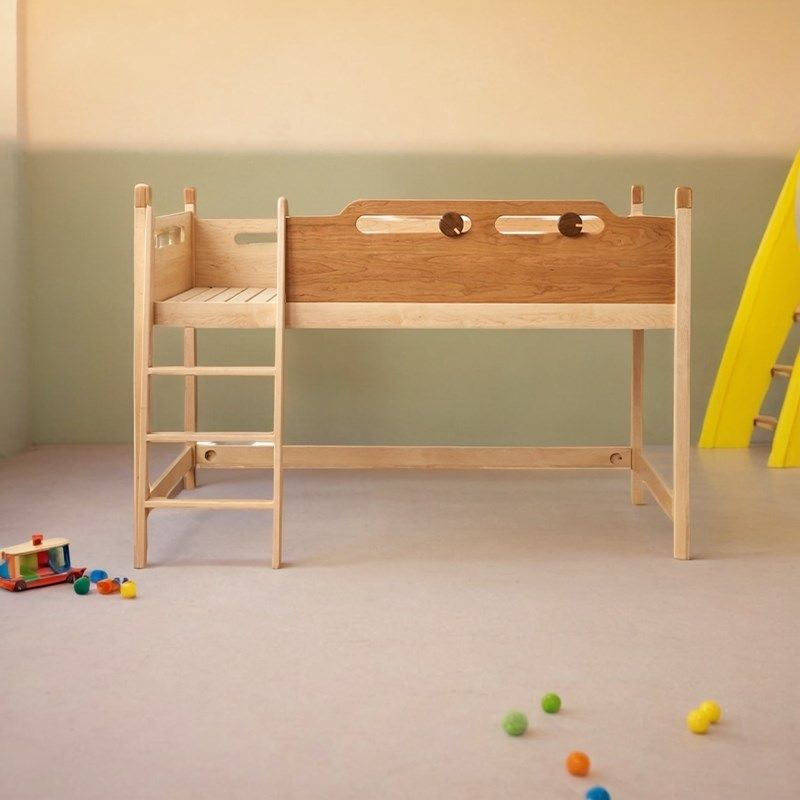 儿童床纯实木半高床1..35米男孩女孩带护栏衣柜储物组合床硬枫木,住宅家具,半高床,淘宝优惠券,粉丝福利购,淘宝优惠卷