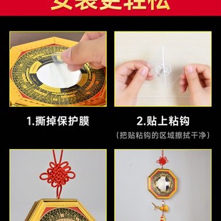 八卦镜凸镜门口家用阳台九宫太极凹镜小号凸面镜子挂大门凹面摆件