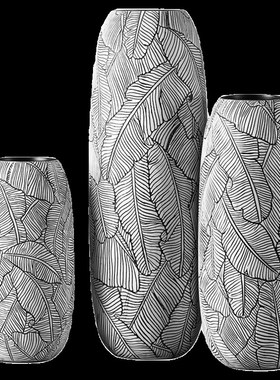 北欧风客厅入户玄关电视柜酒柜简约白色摆件软装高级感家居装饰品