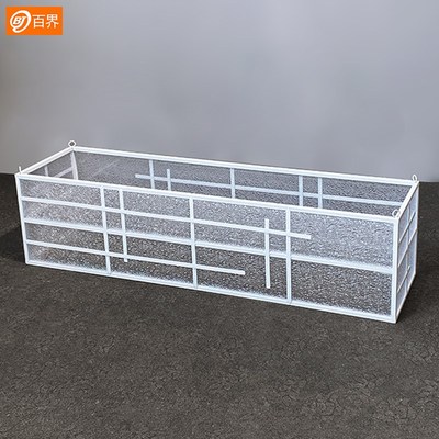 百界婚庆道具铁艺亚克力花槽婚礼t台布置路引地排花底座花箱挂件